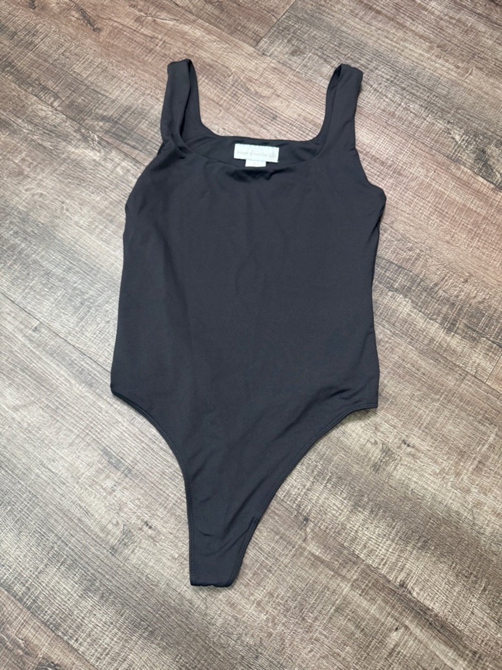House of Harlow 1960 Black Scoop Tank One-Piece Swimsuit